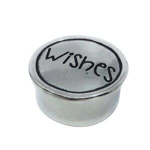 Handmade Pewter Wish Tiny Trinket Box Princess Holder Jewelry NEW Tooth Fairy